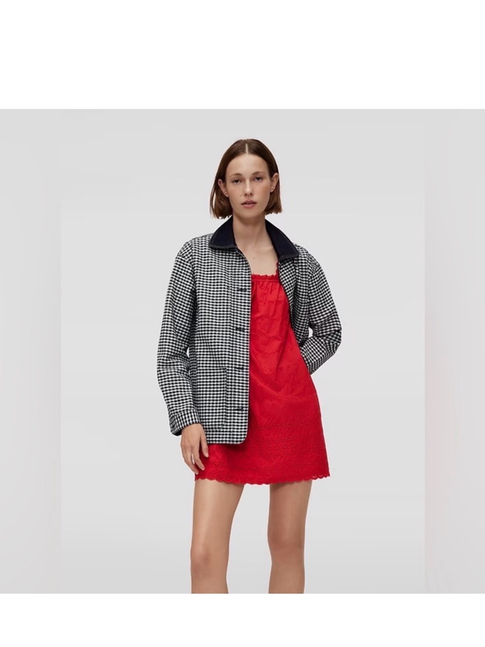 Gap x Doen Gingham Barn Jacket 100%cotton